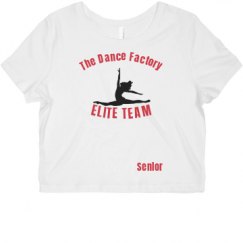 Ladies Slim Fit Crop Top Tee