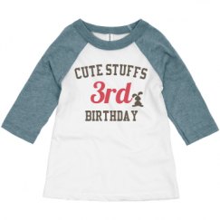 Toddler 3/4 Sleeve Raglan Tee