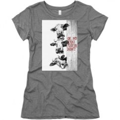 Ladies Slim Fit Super Soft Triblend Tee