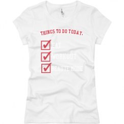 Ladies Slim Fit Basic Promo Jersey Tee