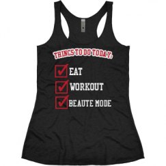 Ladies Slim Fit Super Soft Racerback Triblend Tank