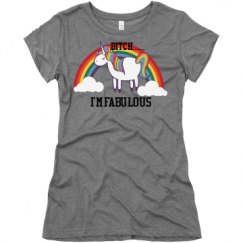 Ladies Slim Fit Super Soft Triblend Tee