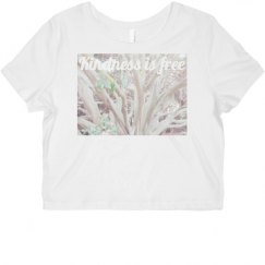 Ladies Slim Fit Crop Top Tee