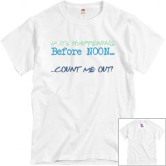 I Hate Mornings Tee White 