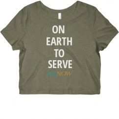 Ladies Slim Fit Crop Top Tee