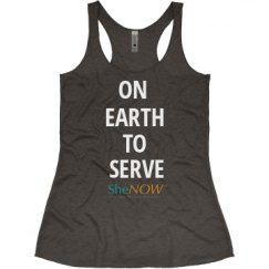 Ladies Slim Fit Super Soft Racerback Triblend Tank