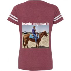 Ladies Relaxed Fit Vintage Sports Tee