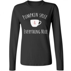 Ladies Relaxed Fit Basic Long Sleeve Tee