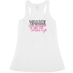Ladies Flowy Racerback Tank