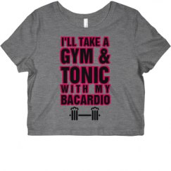 Ladies Slim Fit Crop Top Tee