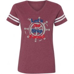 Ladies Relaxed Fit Vintage Sports Tee