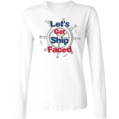 Ladies Relaxed Fit Basic Long Sleeve Tee