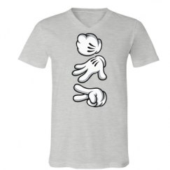 Unisex V-Neck Jersey Tee