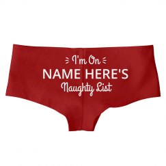 panties with naughty words