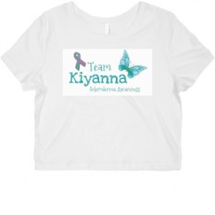 Ladies Slim Fit Crop Top Tee