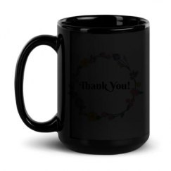 15oz Black Glossy Mug