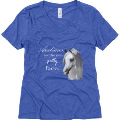 Ladies Relaxed Fit Super Soft Triblend V-Neck Tee