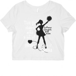 Ladies Slim Fit Crop Top Tee