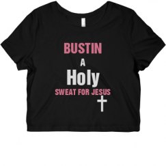 Ladies Slim Fit Crop Top Tee