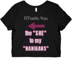 Ladies Slim Fit Crop Top Tee