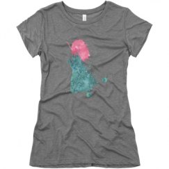 Ladies Slim Fit Super Soft Triblend Tee
