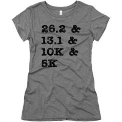Ladies Slim Fit Super Soft Triblend Tee