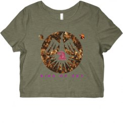 Ladies Slim Fit Crop Top Tee