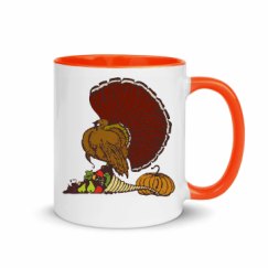 11oz Ceramic Mug with Color Inside