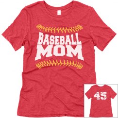 Custom Baseball Mom Shirts With Custom Numbers