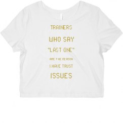 Ladies Slim Fit Crop Top Tee