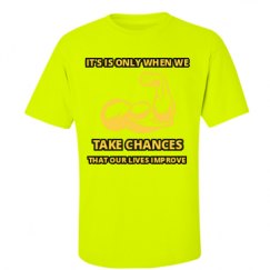 Unisex Ultra Cotton Safety Neon Crewneck Tee