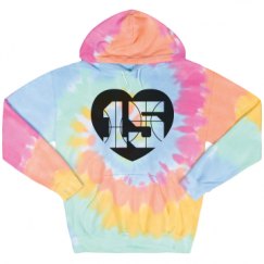 Unisex Tie-Dye Fleece Hoodie