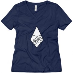 Ladies Relaxed Fit V-Neck Tee