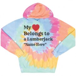 Unisex Tie-Dye Fleece Hoodie