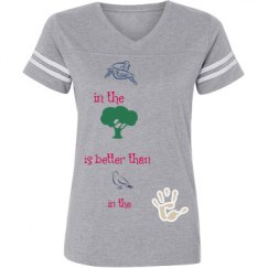 Ladies Relaxed Fit Vintage Sports Tee