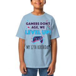 Gamers Don't Age Birthday Kid Tee
