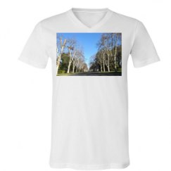 Unisex V-Neck Jersey Tee
