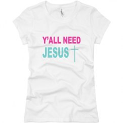 Ladies Slim Fit Basic Promo Jersey Tee