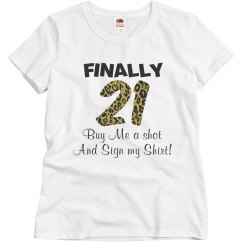 21st birthday shirt