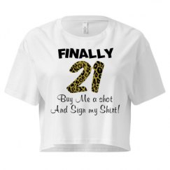 Ladies Festival Cali Crop Top Tee