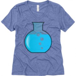 Ladies Relaxed Fit Super Soft Triblend V-Neck Tee