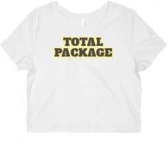 Ladies Slim Fit Crop Top Tee