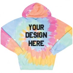 Unisex Tie-Dye Fleece Hoodie