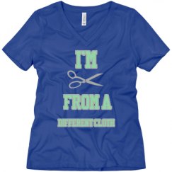 Ladies Relaxed Fit V-Neck Tee