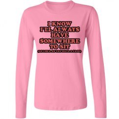 Ladies Relaxed Fit Basic Long Sleeve Tee