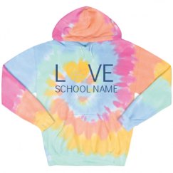 Unisex Tie-Dye Fleece Hoodie