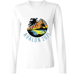 Ladies Relaxed Fit Basic Long Sleeve Tee