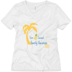 Ladies Relaxed Fit V-Neck Tee