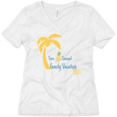 Ladies Relaxed Fit V-Neck Tee