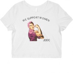 Ladies Slim Fit Crop Top Tee